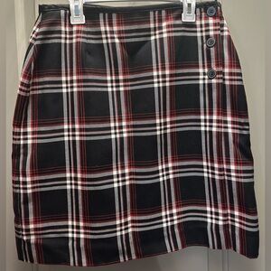 Emma James Size 6 Plaid Wrap Skirt EUC
